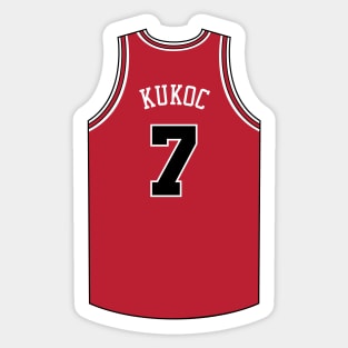 Toni Kukoc Chicago Jersey Qiangy Sticker